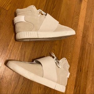 Adidas Tubular Invader Strap Flat White Beige